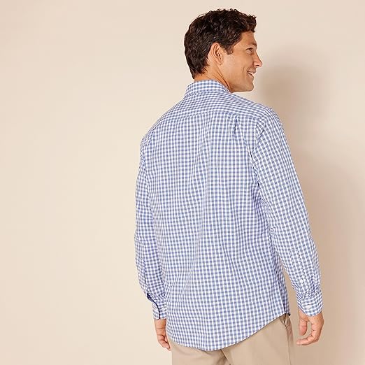 Amazon Essentials Men's Regular-Fit Long-Sleeve Casual Poplin Shirt