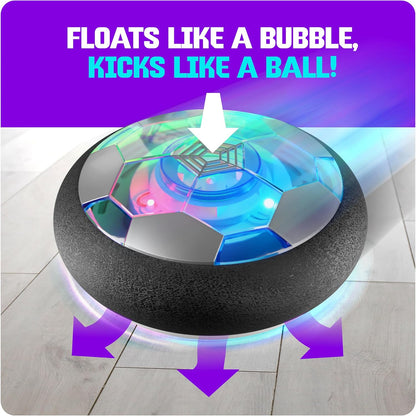 Hover Soccer Ball for Kids - Boy Birthday Gifts - Indoor Toy Games Gift for Boys Age 6, 7, 8, 9, 10, 11, 12 Year Old - Light-Up Toys Game for Kid - 6-8, 8-12 - Gift for 8 Year Olds (Single)
