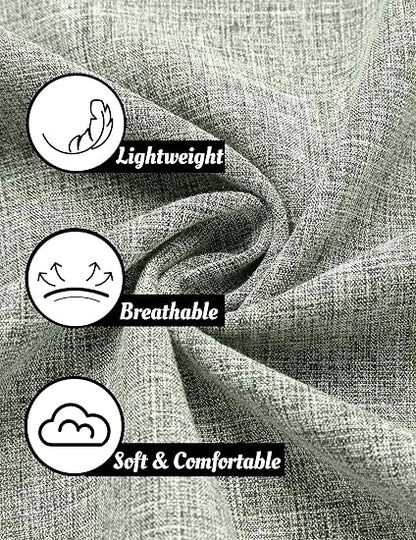 Men's Linen Shirts Short Sleeve Casual Shirts Button Down Shirt for Men Beach Summer Wedding Shirt